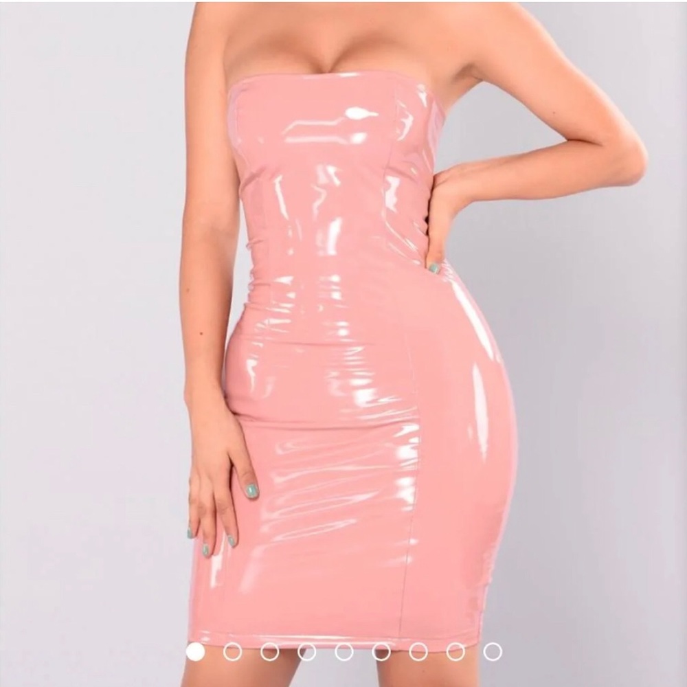 Mauve Latex Dress